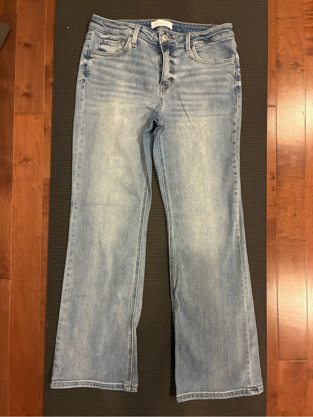 VERVET BY FLYING MONKEY Light Wash Straight-Leg Jeans
